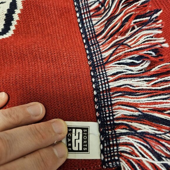 Adidas New York Red Bulls Scarf Red Blue Reversible Fringe MLS Soccer Football - Picture 7 of 7